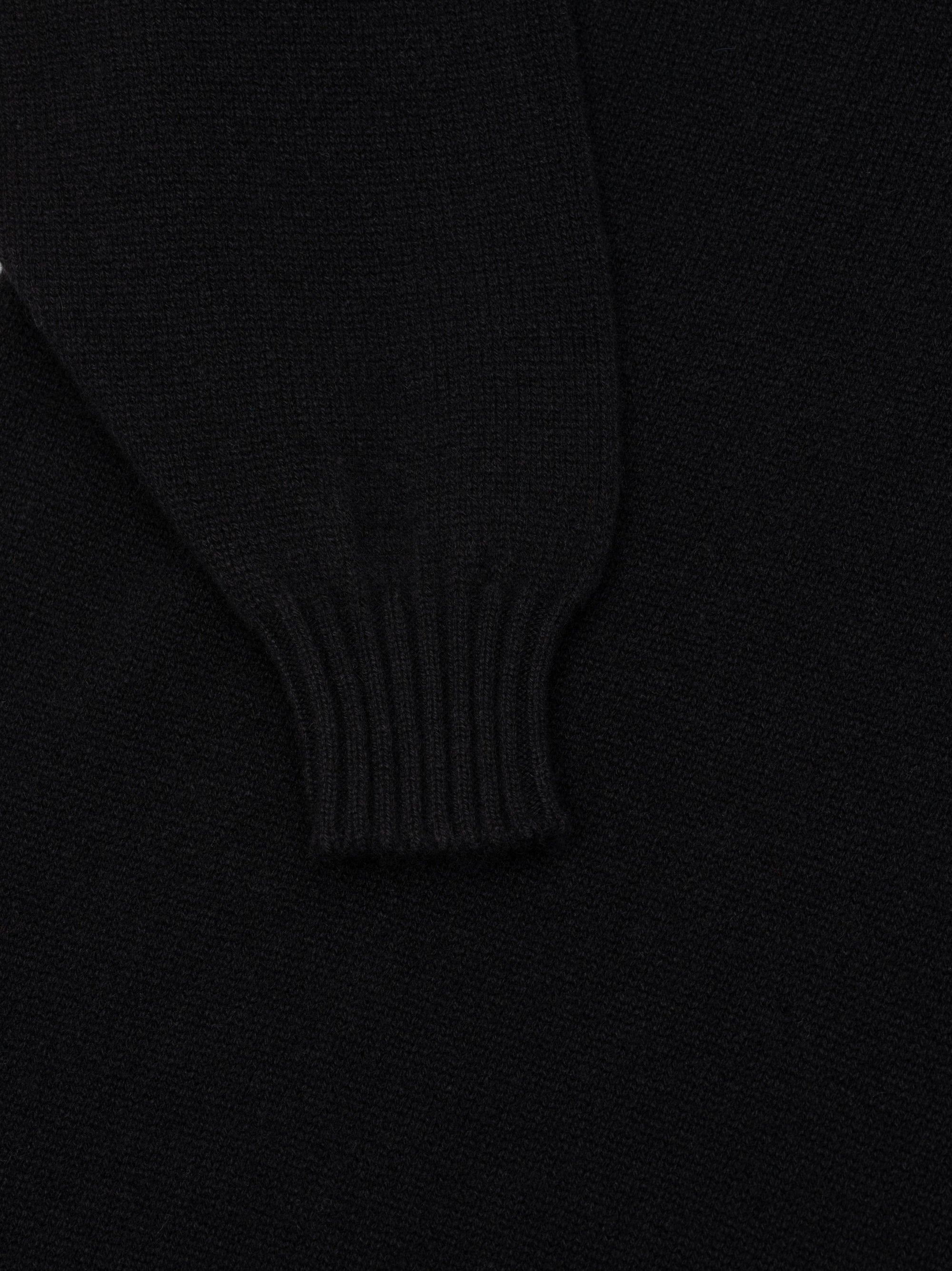 Womens Varikino V-Neck Cashmere Knitted Sweater Black | Begg x Co