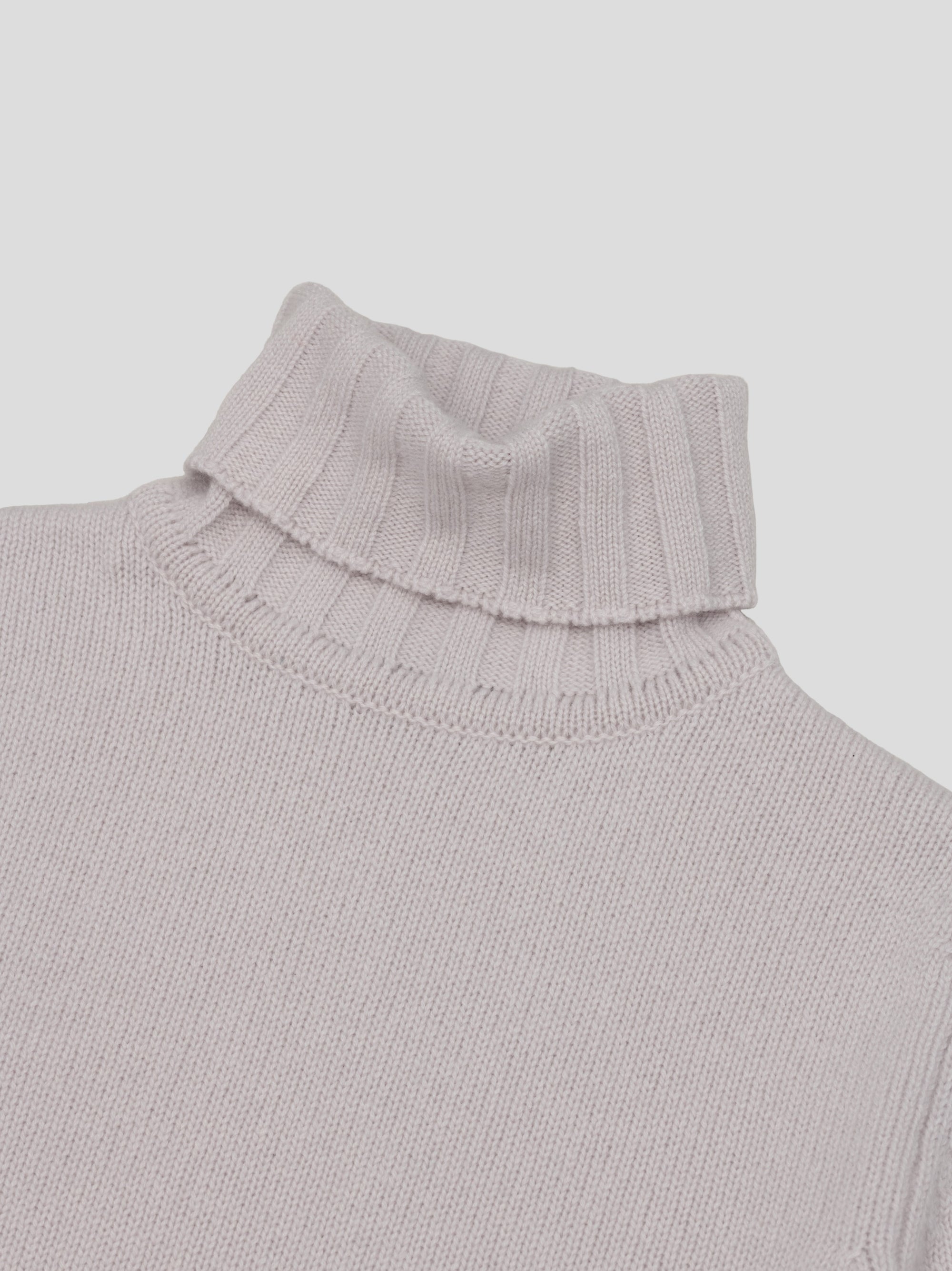 Womens Carey Cashmere Roll Collar Sweater Glacier | Begg x Co