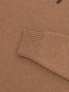 Mens Architect Zip Neck Cashmere Sweater Caramel | Begg x Co