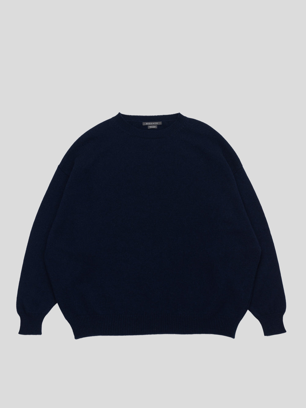 Womens Joy Slouch Cashmere Knitted Sweater Navy | Begg x Co