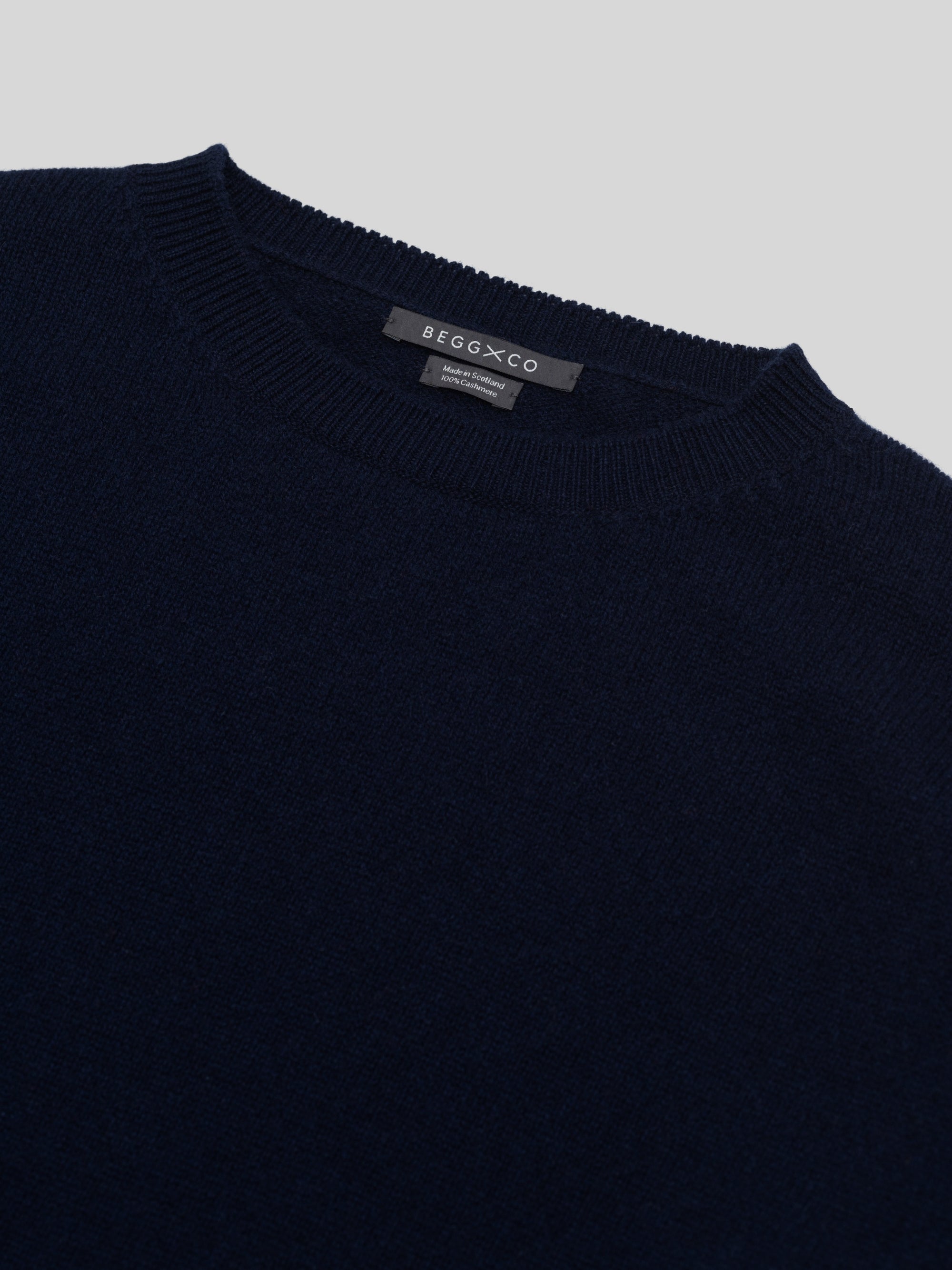Womens Joy Slouch Cashmere Knitted Sweater Navy | Begg x Co