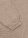 Womens Hepburn Golfer Cashmere Cardigan Natural Melange | Begg x Co