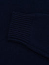 Mens Shadow Zip Cashmere Knitted Sweater Night Sky Navy | Begg x Co