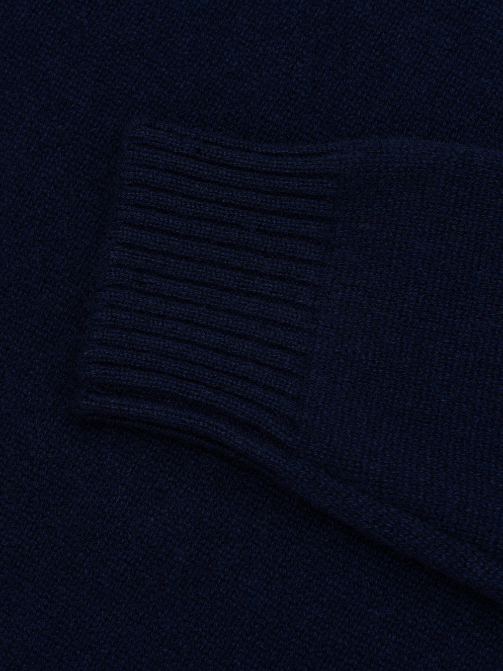 Mens Shadow Zip Cashmere Knitted Sweater Night Sky Navy | Begg x Co