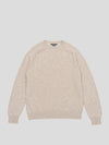 Mens Shadow Cashmere Crewneck Sweater Natural | Begg x Co