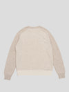 Mens Shadow Cashmere Crewneck Sweater Natural | Begg x Co