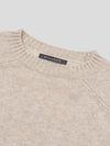 Mens Shadow Cashmere Crewneck Sweater Natural | Begg x Co