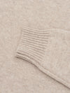 Mens Shadow Cashmere Crewneck Sweater Natural | Begg x Co