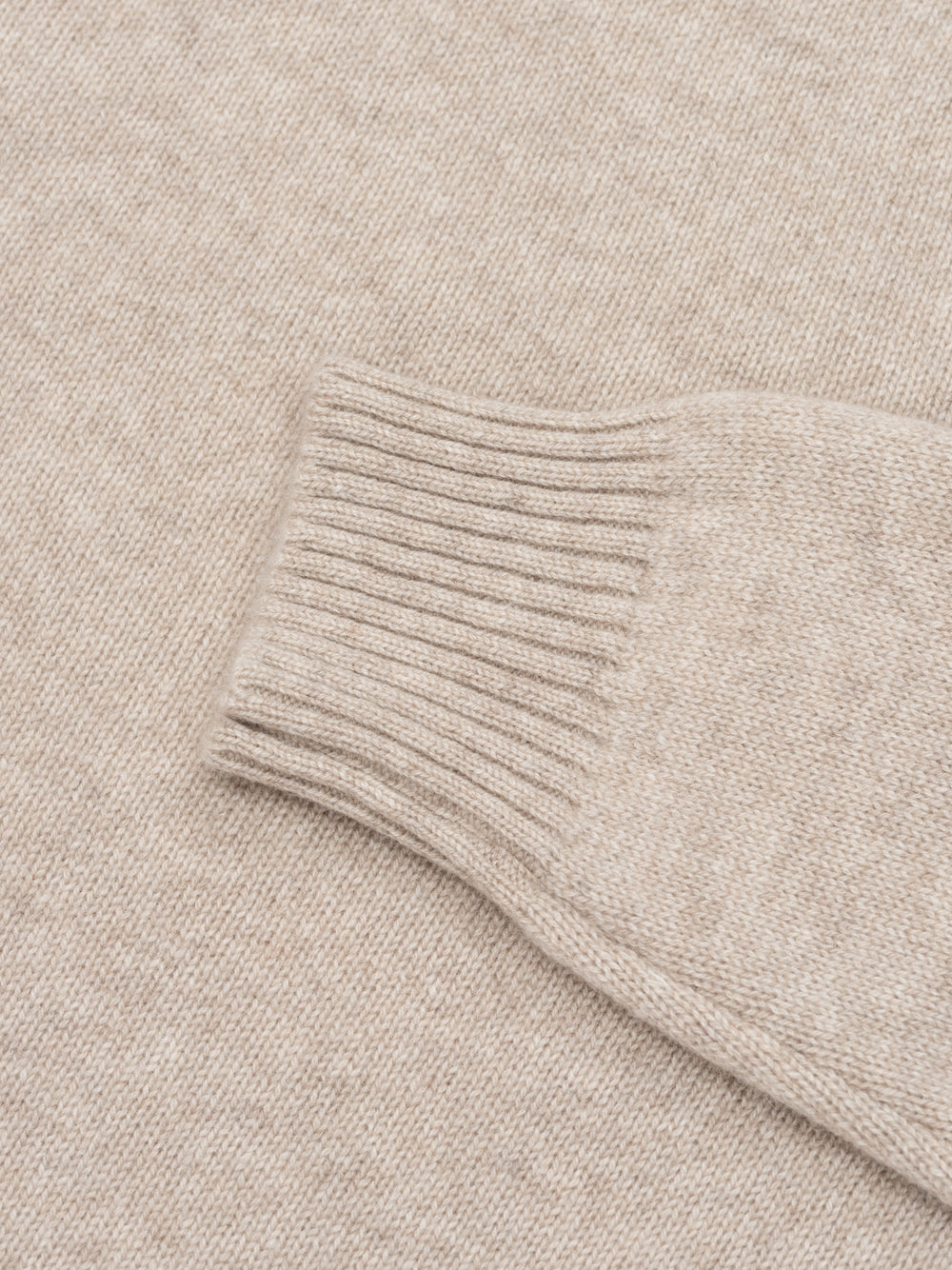 Mens Shadow Cashmere Crewneck Sweater Natural | Begg x Co