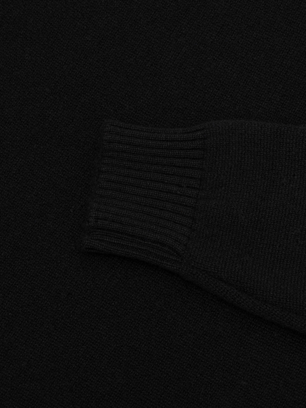 Mens Architect Crew Knitted Cashmere Sweater Black | Begg x Co