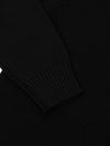 Mens Architect Crew Knitted Cashmere Sweater Black | Begg x Co