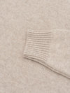 Mens Shadow Roll Collar Cashmere Knitted Sweater Moondust | Begg x Co