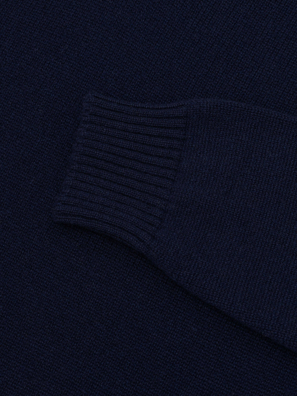 Mens Shadow Knitted Cashmere V-Neck Sweater Night Sky| Begg x Co