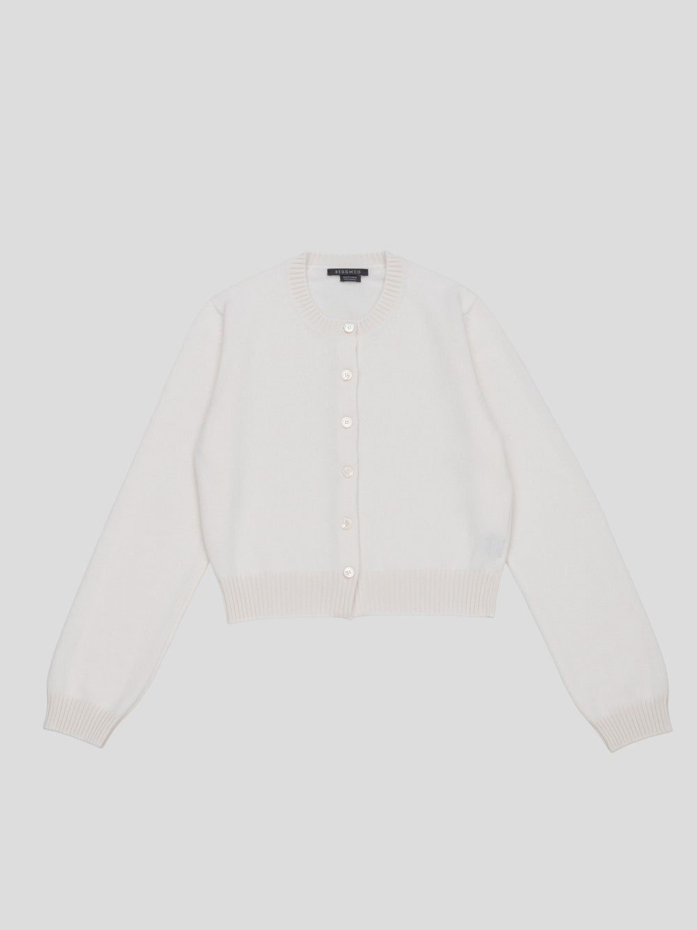 Womens Hepburn Golfer Knitted Cashmere Cardigan Frost | Begg x Co