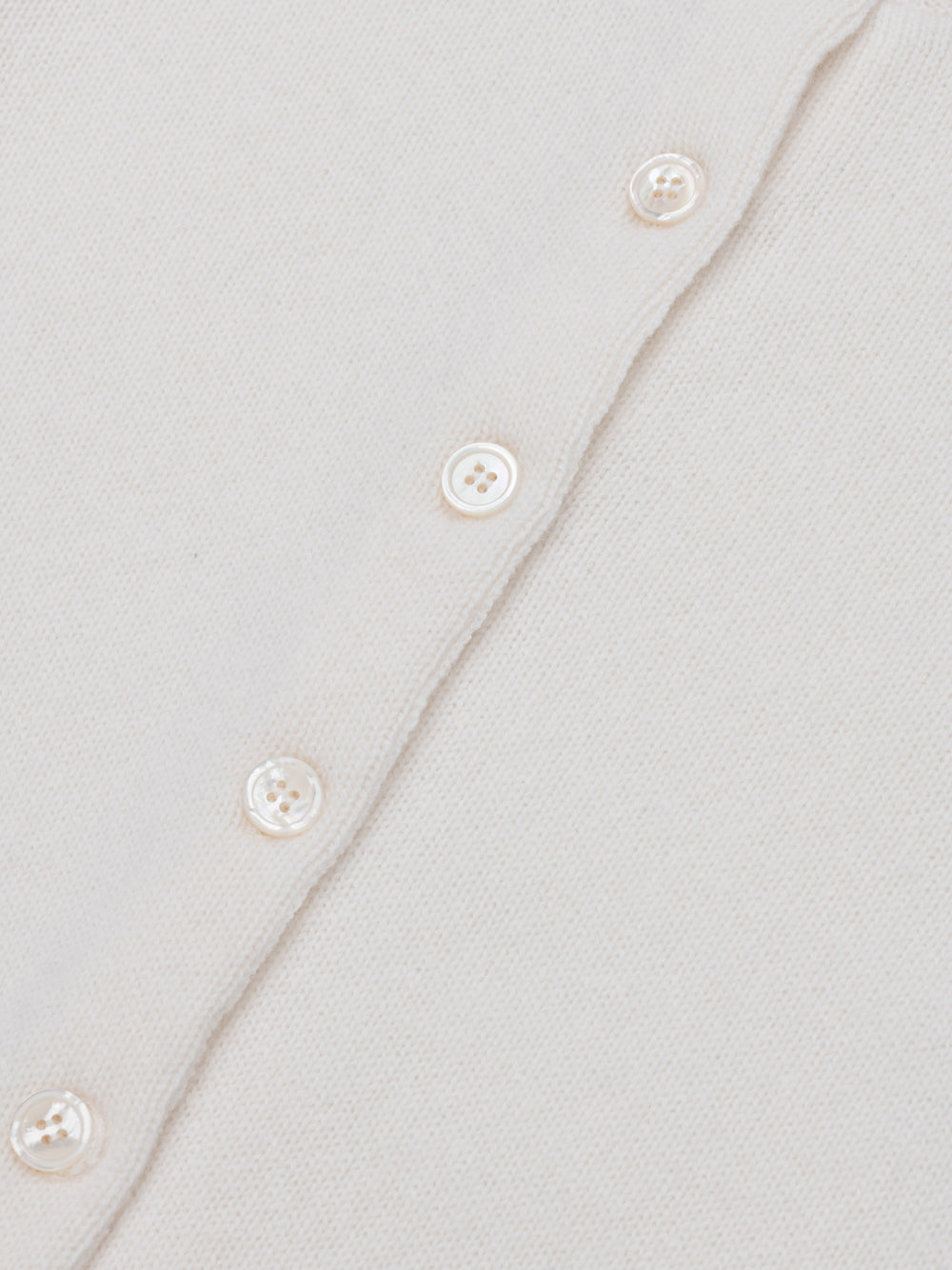 Womens Hepburn Golfer Knitted Cashmere Cardigan Frost | Begg x Co