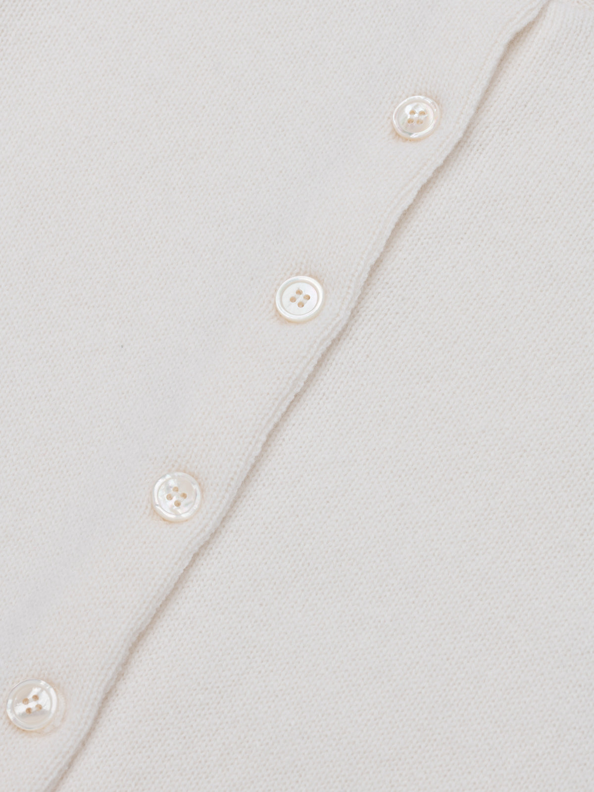 Womens Hepburn Golfer Knitted Cashmere Cardigan Frost | Begg x Co