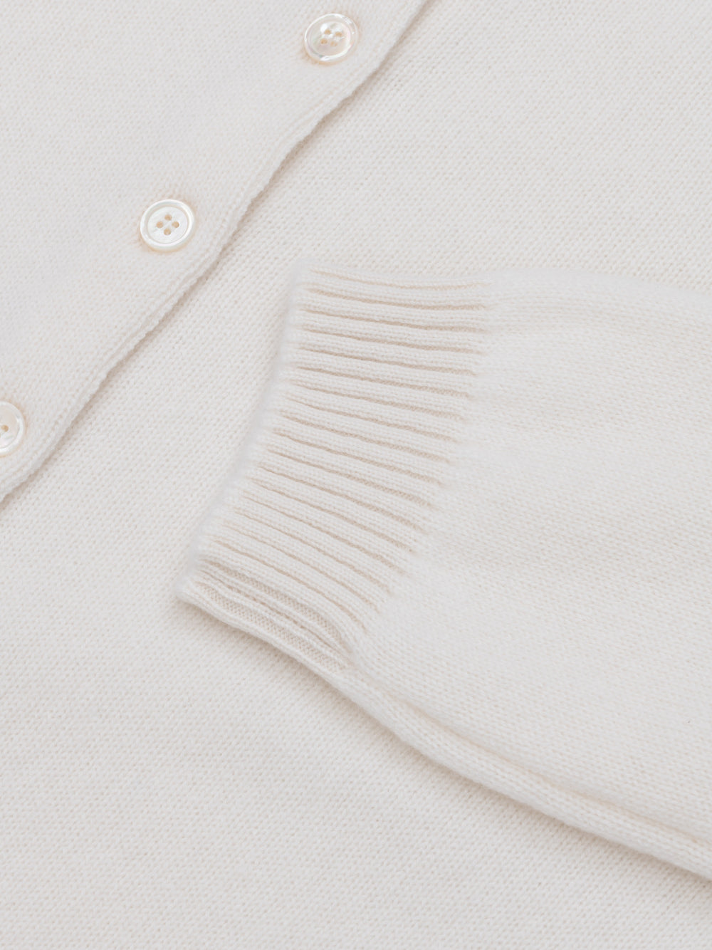 Womens Hepburn Golfer Knitted Cashmere Cardigan Frost | Begg x Co