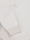 Womens Hepburn Golfer Knitted Cashmere Cardigan Frost | Begg x Co