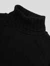 Mens Architect Roll Collar Knitted Cashmere Sweater Black | Begg x Co