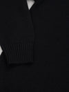Mens Architect Roll Collar Knitted Cashmere Sweater Black | Begg x Co