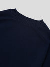 Mens Architect Crew Neck Knitted Cashmere Sweater Navy | Begg x Co