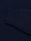 Mens Architect Crew Neck Knitted Cashmere Sweater Navy | Begg x Co