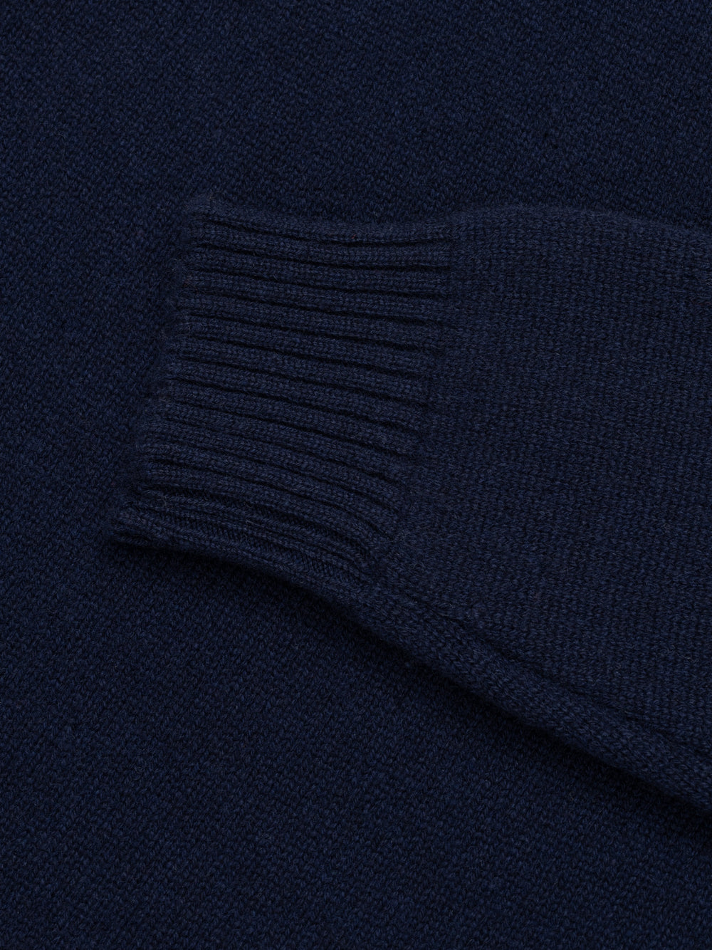 Mens Architect Crew Neck Knitted Cashmere Sweater Navy | Begg x Co