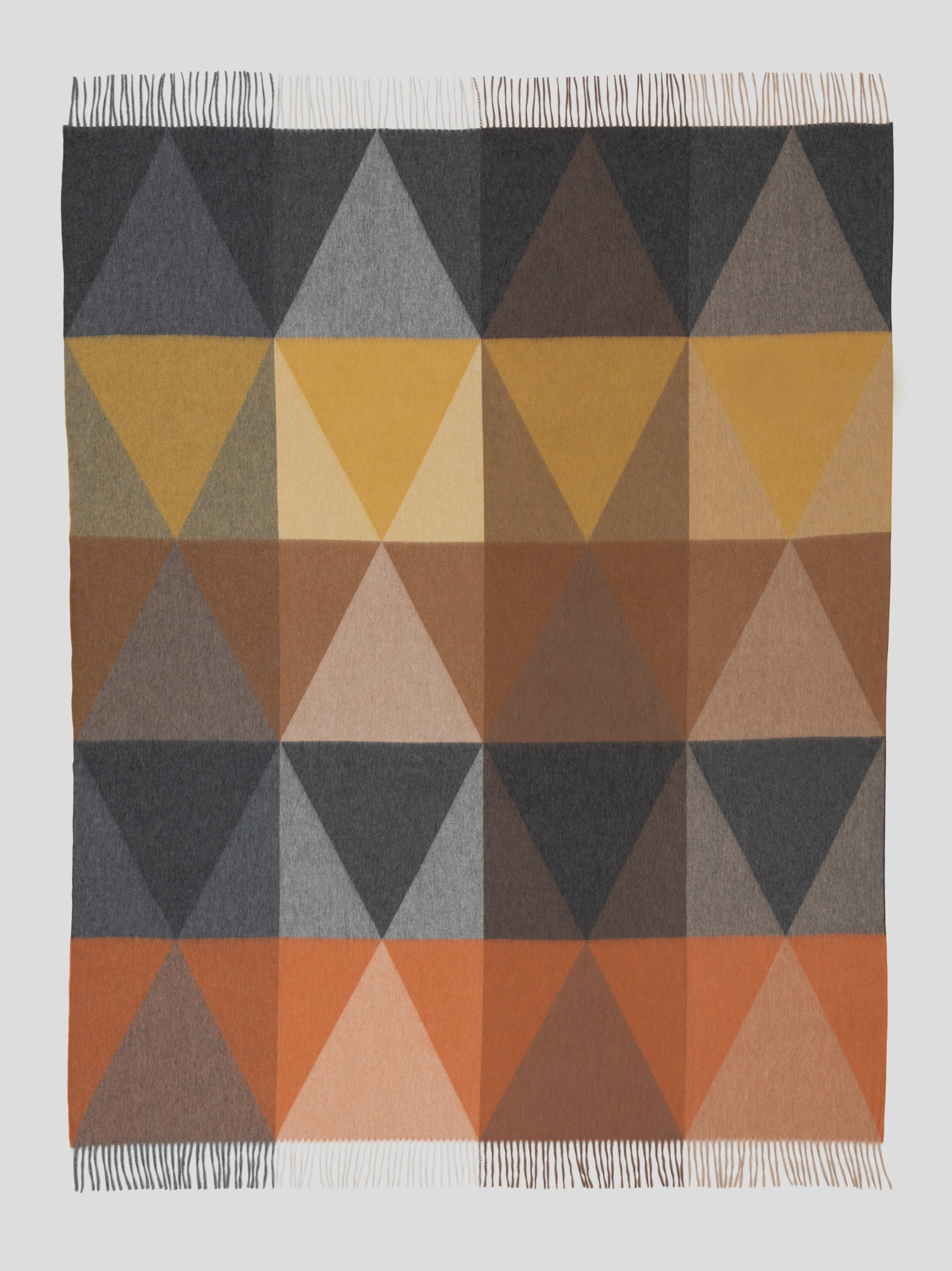 Arran Pyramid Rust Cashmere Throw | Begg x Co