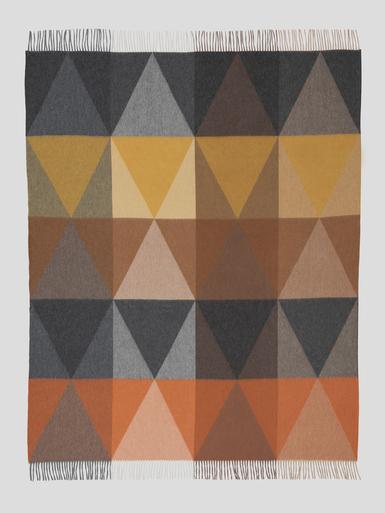 Arran Pyramid Rust Cashmere Throw | Begg x Co