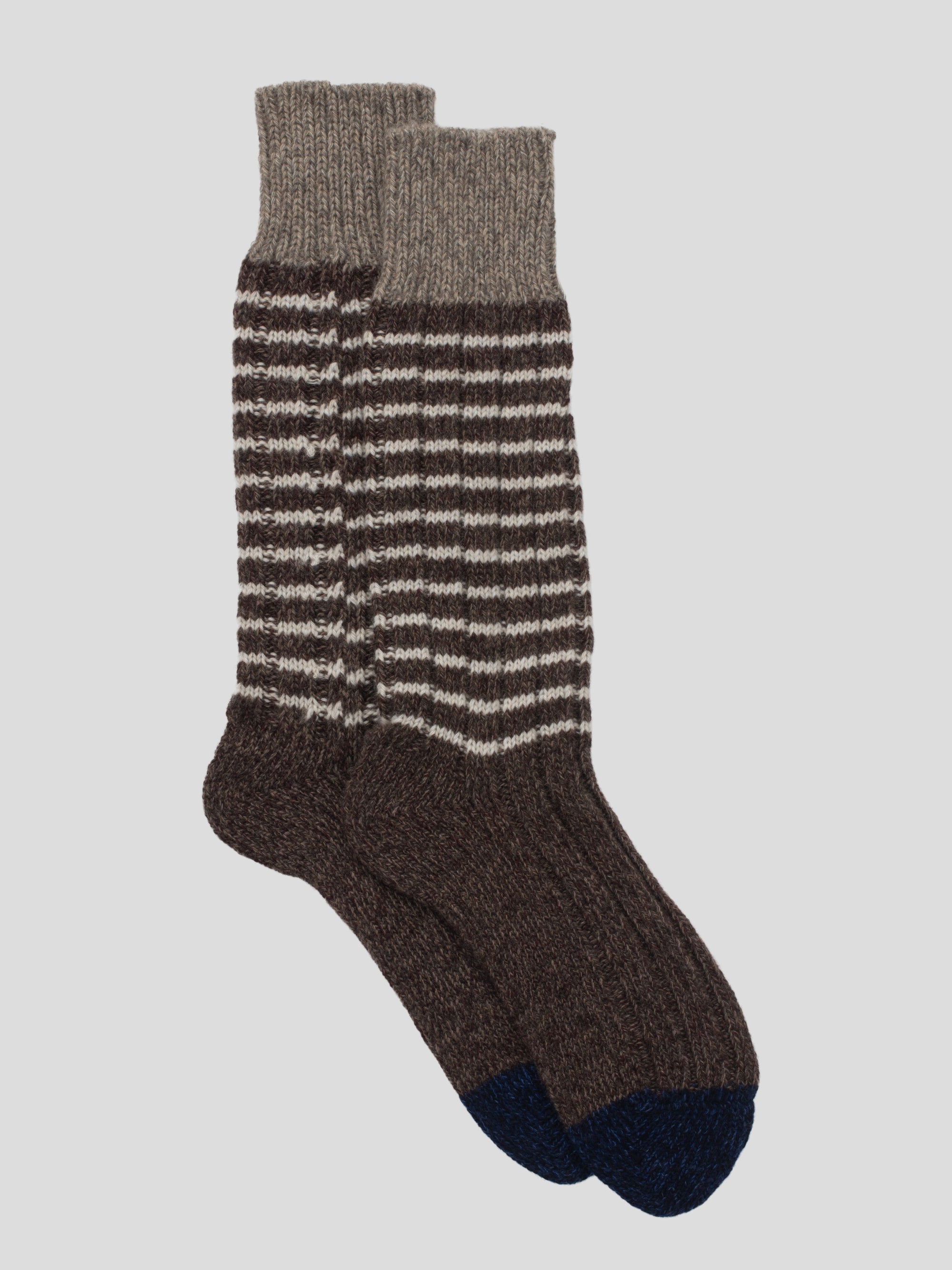 Mens Herder Cashmere Socks Peaty Marl Navy | Begg x Co