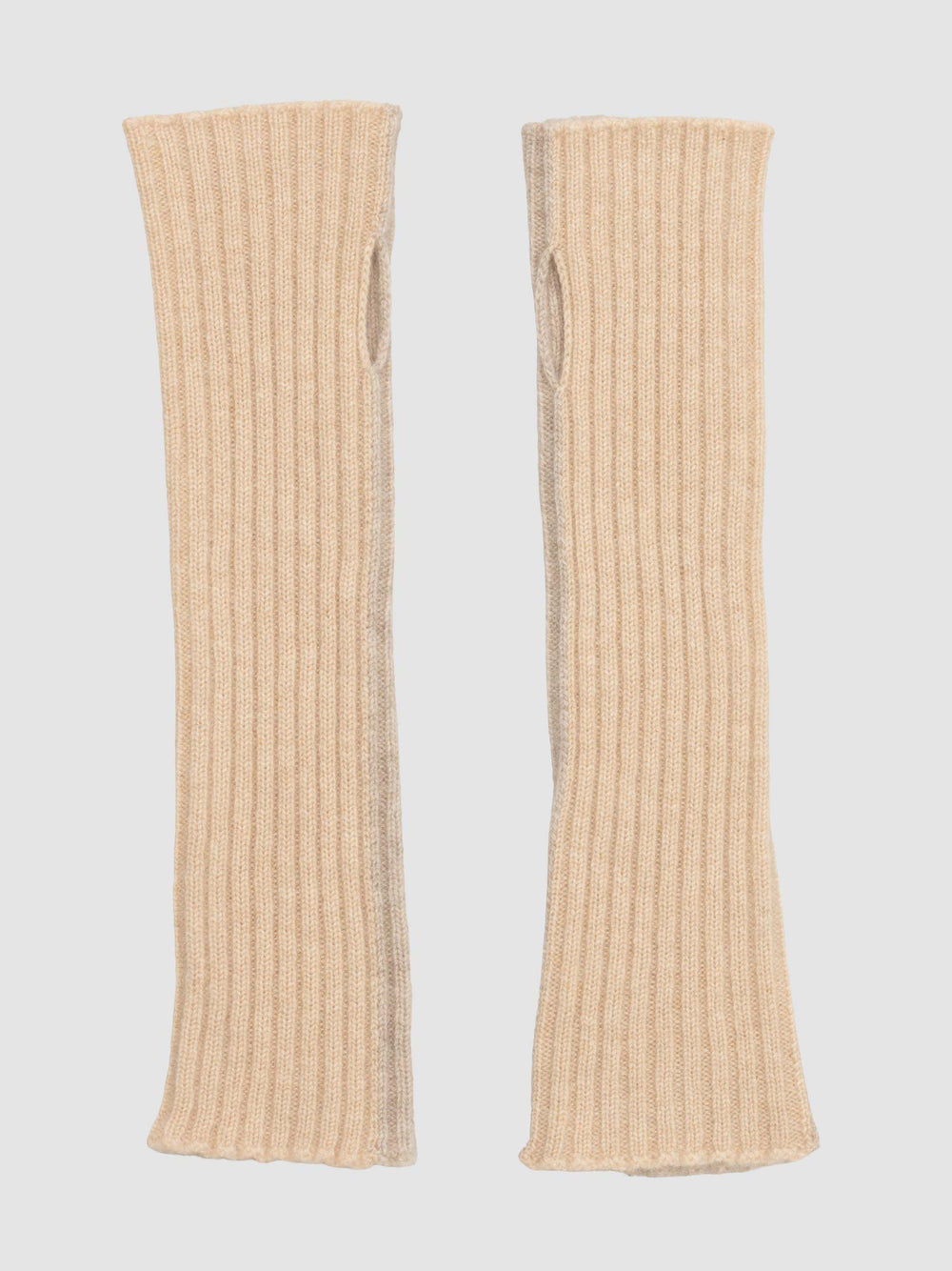 Women's Switch Cashmere Knitted Wrist Warmer Camel Multi | Begg x Co