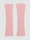 Women's Switch Cashmere Knitted Wrist Warmer Pink | Begg x Co