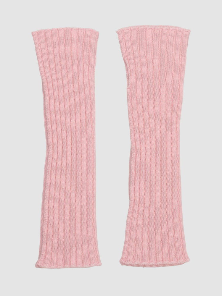 Women's Switch Cashmere Knitted Wrist Warmer Pink | Begg x Co