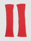 Women's Switch Cashmere Knitted Wrist Warmer Red | Begg x Co