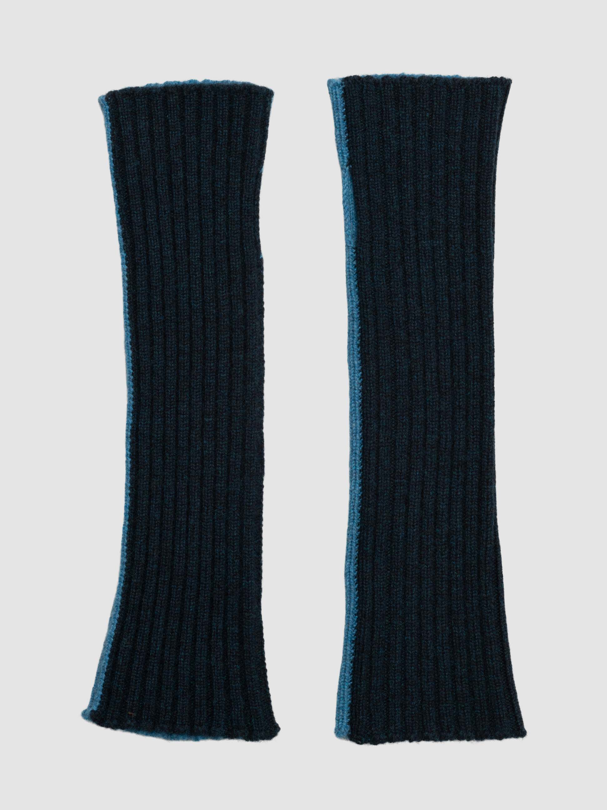 Men's Switch Cashmere Knitted Wrist Warmer Navy Blue | Begg x Co