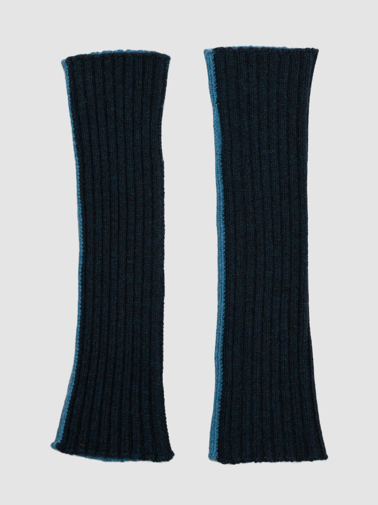 Men's Switch Cashmere Knitted Wrist Warmer Navy Blue | Begg x Co