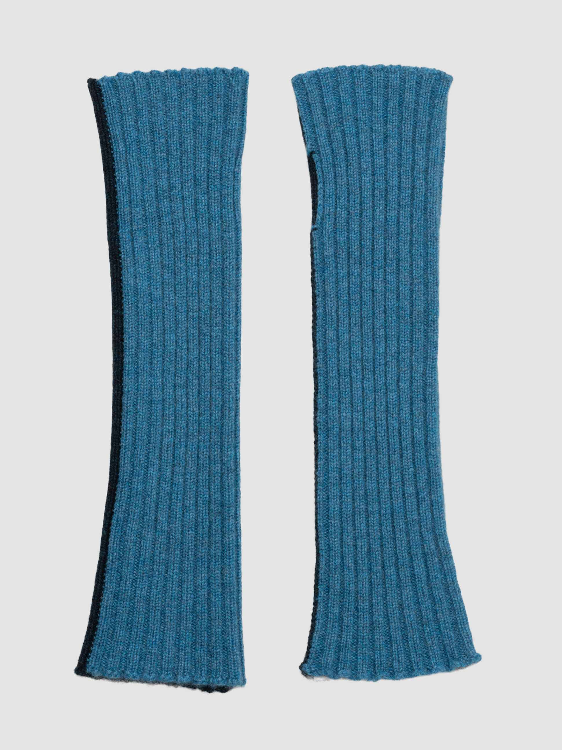 Men's Switch Cashmere Knitted Wrist Warmer Navy Blue | Begg x Co
