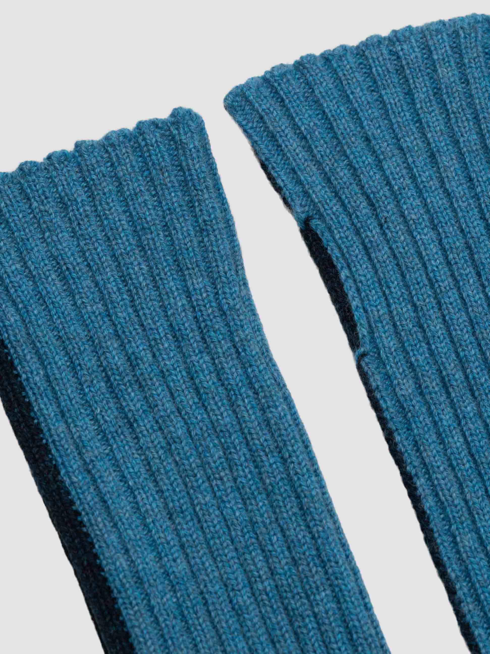 Men's Switch Cashmere Knitted Wrist Warmer Navy Blue | Begg x Co