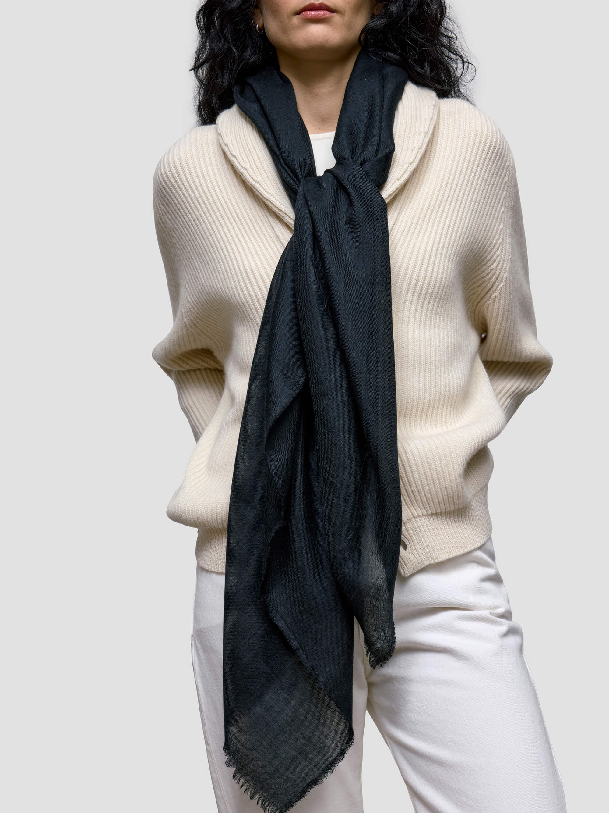 【ブラック（01）】SNYC Solid Scarf Saturdays NYC｜SNYC Solid Scarf | Rakuten Fashion(楽天ファッション