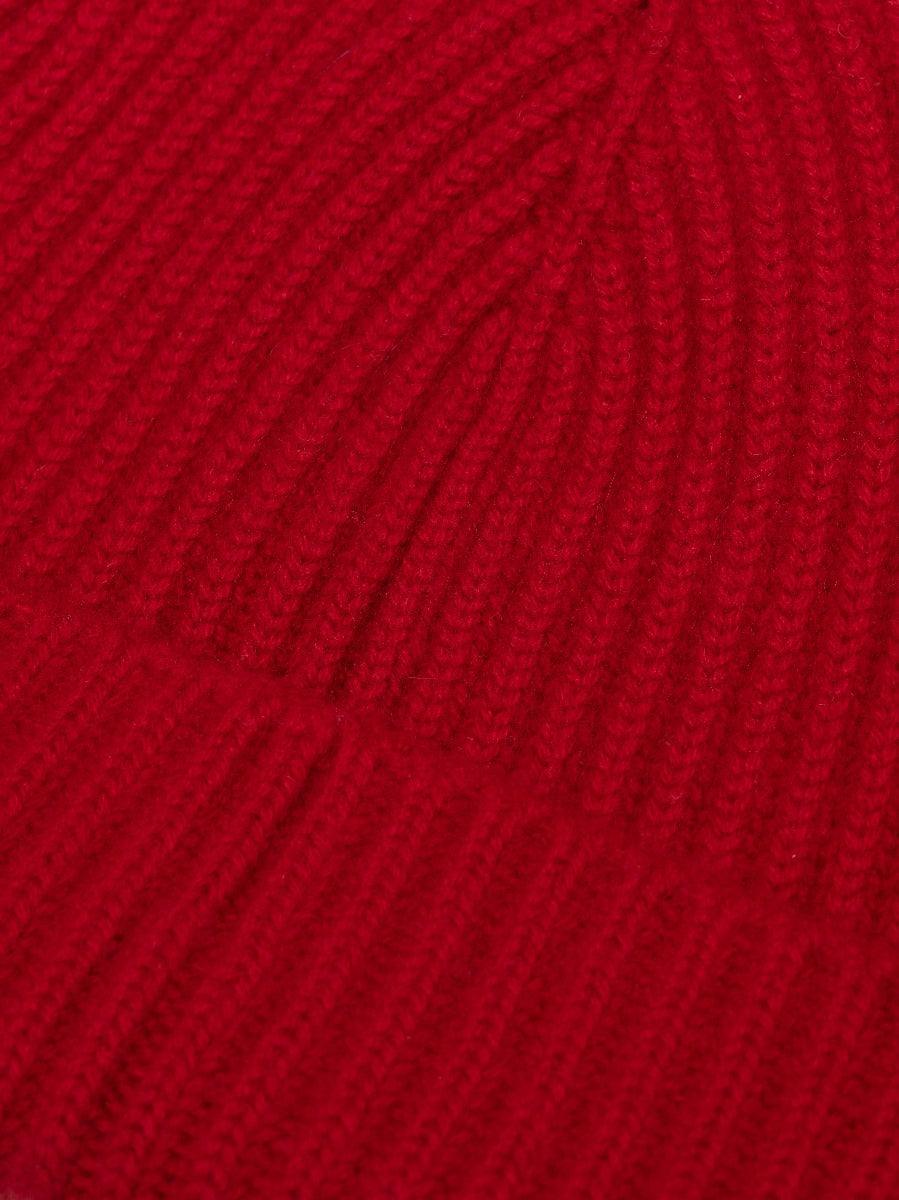 Mens Red Deer Knitted Cashmere Beanie Hat | Begg x Co