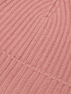 Womens Darcey Pink Knitted Cashmere Beanie Hat Detail | Begg x Co