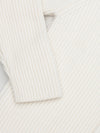 Men's Luxury Knitted Ivory Shawl Collar Cardigan | Begg x Co