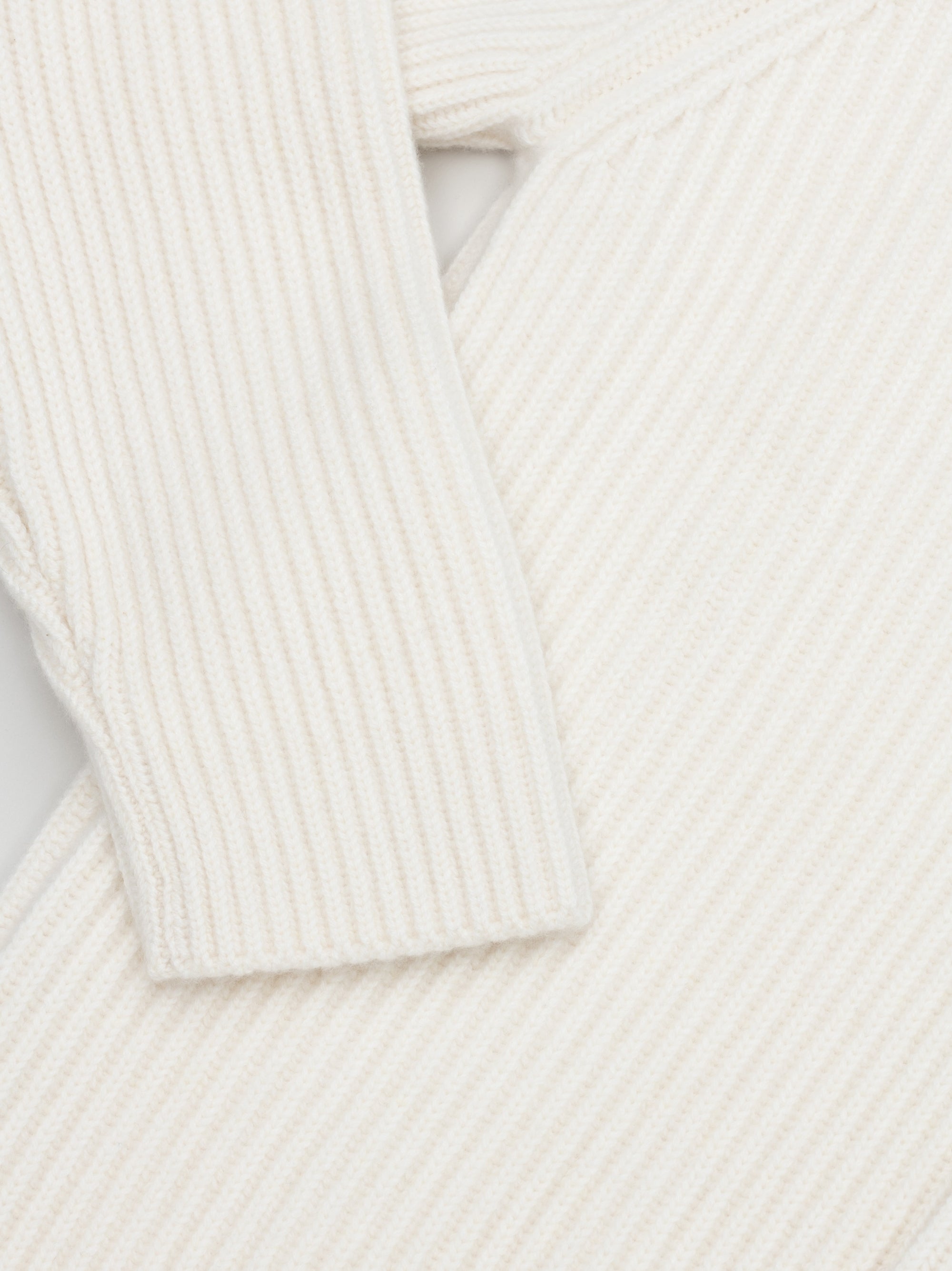 Men's Luxury Knitted Ivory Shawl Collar Cardigan | Begg x Co