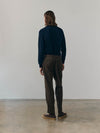 Mens Architect Crew Neck Knitted Cashmere Sweater Navy | Begg x Co