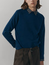 Mens Architect Crew Neck Knitted Cashmere Sweater Regatta | Begg x Co