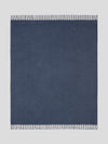 Arran Reversible Cashmere Throw Navy Bluejean - Begg x Co