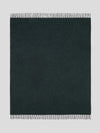 Arran Reversible Charcoal Spruce Cashmere Throw - Begg x Co