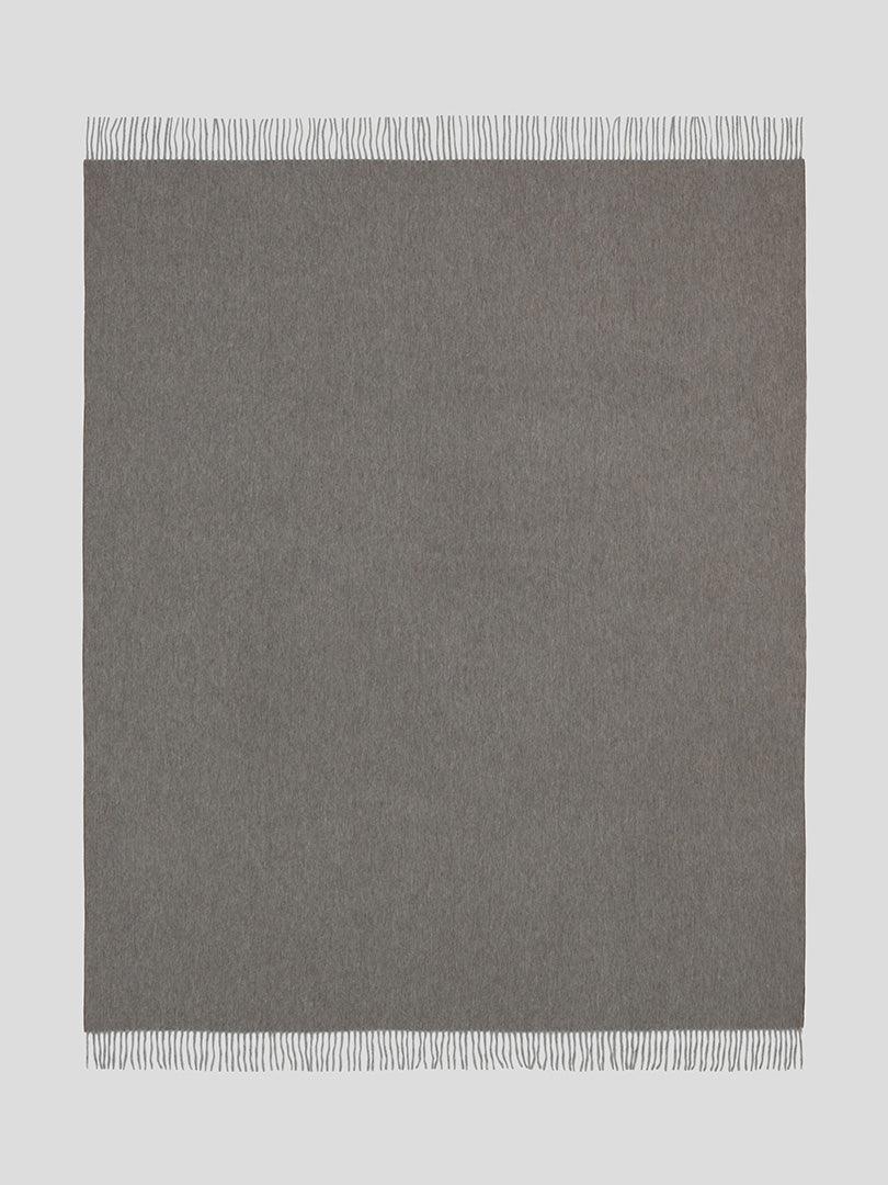 Arran Reversible Cashmere Throw Flannel Mink - Begg x Co