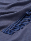 Arran Solid Cashmere Throw Blue Dusk - Begg x Co