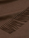 Arran Plain Mink Brown Cashmere Throw - Begg x Co